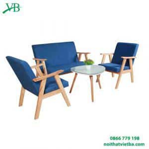 Ghế sofa cafe màu xanh giá rẻ VB-6013