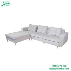 Ghế sofa nỉ hiện đại màu ghi VB-6012