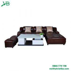 Sofa da cao cấp màu nâu VB-6024
