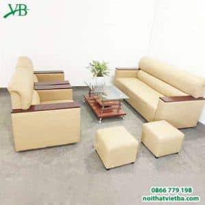 Sofa da Nhật màu vàng VB-6009