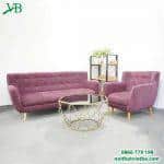 Sofa văng màu hồng VB-6022