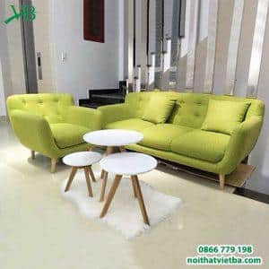 Sofa văng màu vàng chanh 1m6 VB-6021
