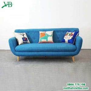 Sofa văng xanh da trời đẹp sang trọng