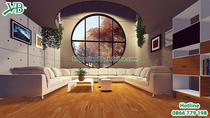 Mẫu sofa chữ U phù hợp với không gian nội thất lớn để có thể cho nhiều người ngồi