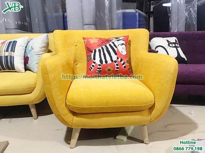 Sofa văng đơn thiết kế dành cho 1 người ngồi dùng riêng hoặc kết hợp với các ghế sofa khác