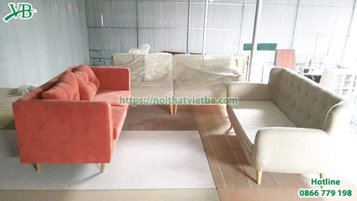 Tại kho Nội Thất Việt Ba trưng bày nhiều mẫu sofa giá rẻ để khách lựa chọn