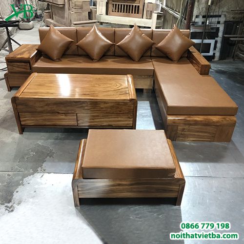 Sofa gỗ nguyên khối VB-6304