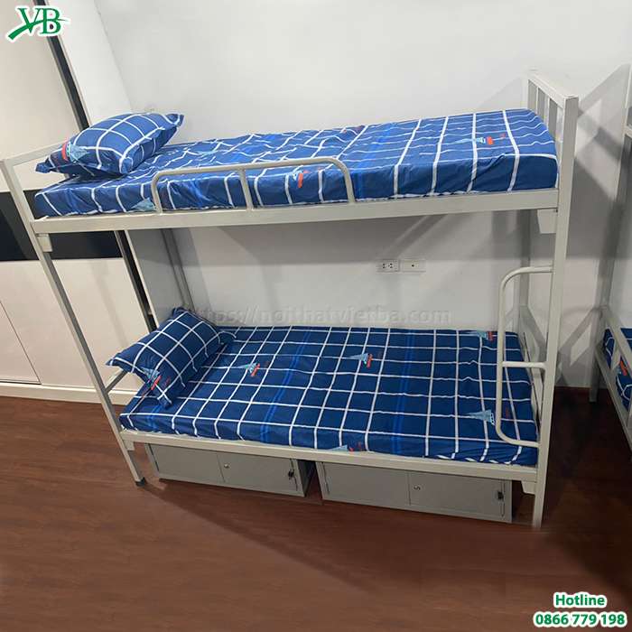 Tiết kiệm diện tích phòng ngủ hiệu quả nhờ giường tầng sắt