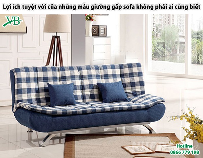 Lợi ích tuyệt vời của những mẫu giường gấp sofa không phải ai cũng biết