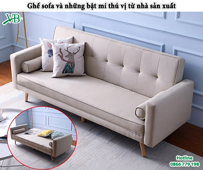 Ghế sofa và những bật mí thú vị từ nhà sản xuất