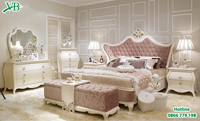 Phòng ngủ đẹp theo phong cách tân cổ điển sang trọng và tiện nghi