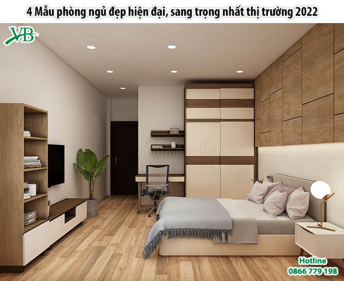 4 Mẫu Phòng Ngủ Đẹp Hiện Đại, Sang Trọng Nhất Thị Trường 2022