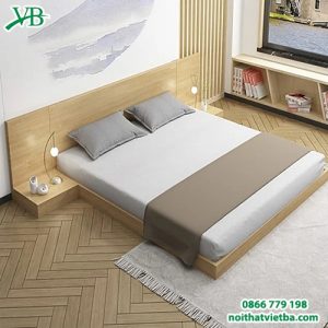 Mẫu giường bệt giá rẻ kèm tab đầu giường VB-4033