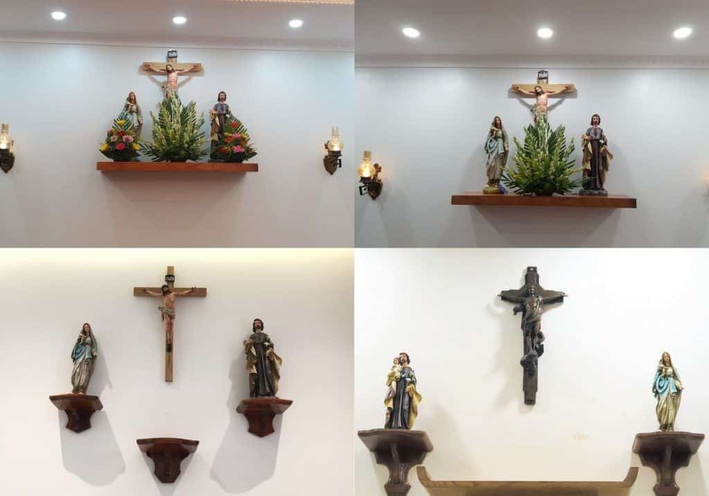 Thiết kế bàn thờ chúa trong phòng khách với 7 nguyên tắc quan trọng